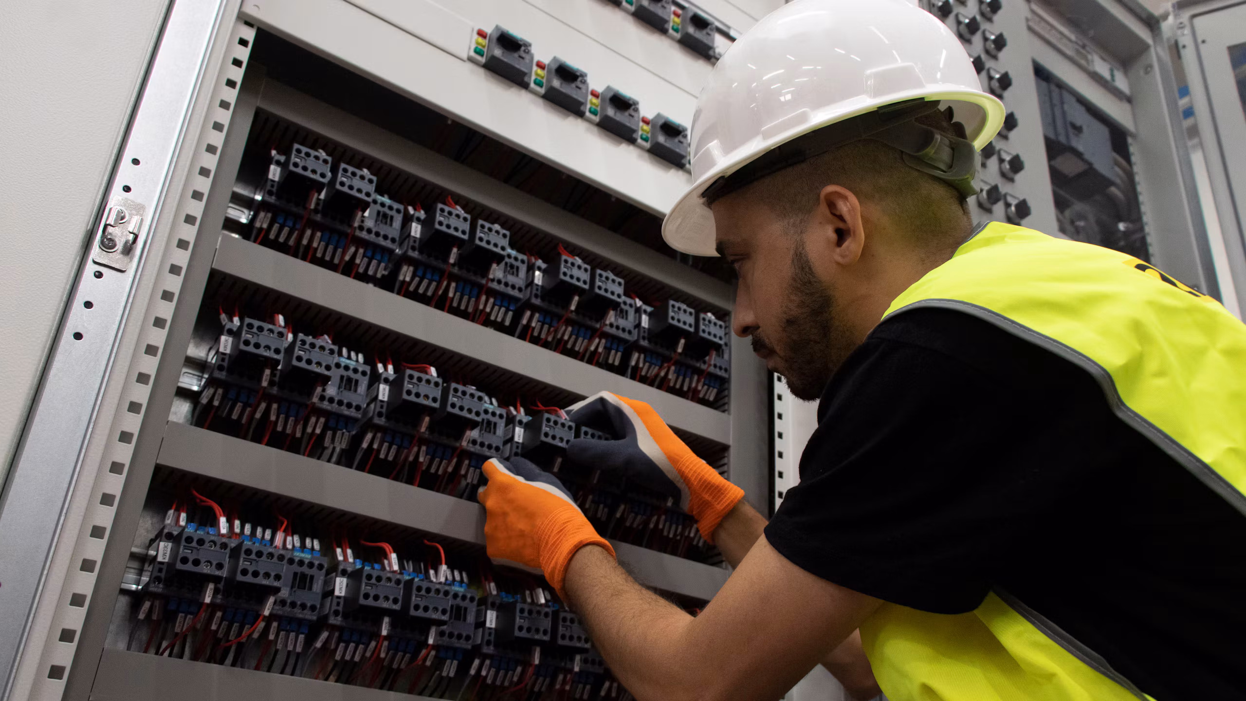 Electrical tools and components prepared for installation work
